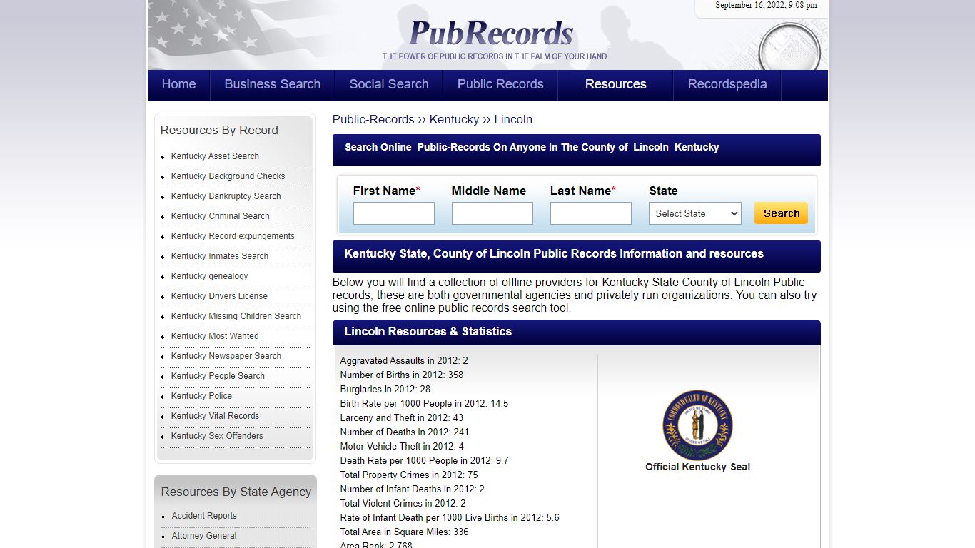 Lincoln County, Kentucky Public Records
